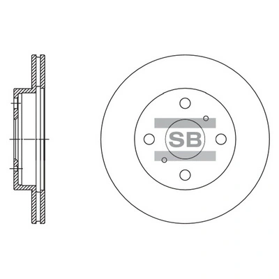 Hi-Q féktárcsa - SD4091 - TothCarparts