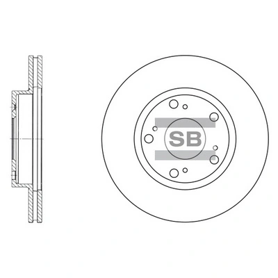 Hi-Q féktárcsa - SD4102 - TothCarparts
