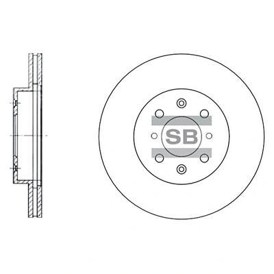 Hi-Q féktárcsa - SD4105 - TothCarparts