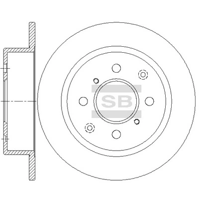 Hi-Q féktárcsa - SD4138 - TothCarparts