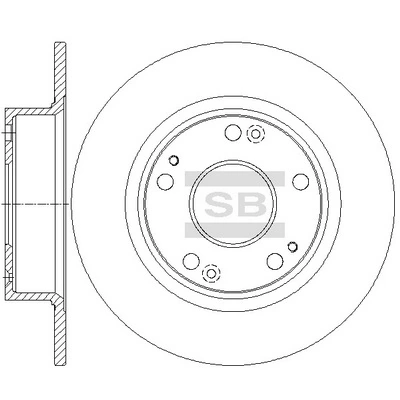 Hi-Q féktárcsa - SD4139 - TothCarparts