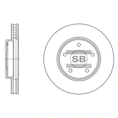 Hi-Q féktárcsa - SD4202 - TothCarparts