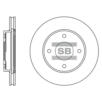 Hi-Q féktárcsa - SD4207 - TothCarparts