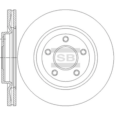 Hi-Q féktárcsa - SD4258 - TothCarparts