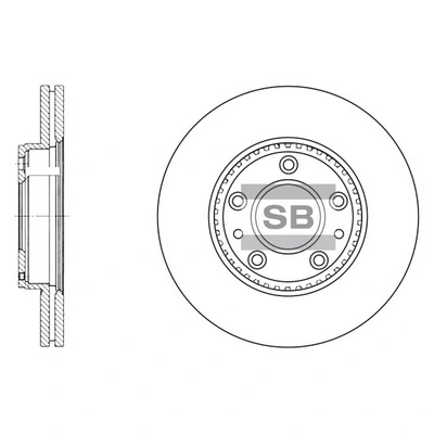 Hi-Q féktárcsa - SD4406 - TothCarparts