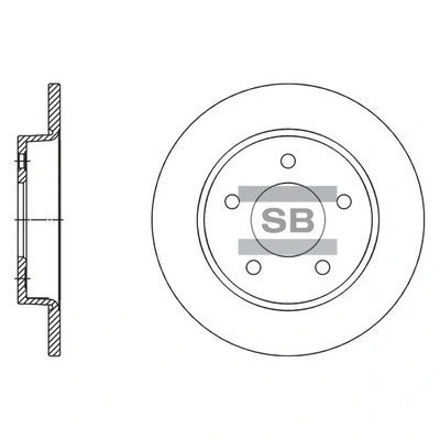 Hi-Q féktárcsa - SD4419 - TothCarparts