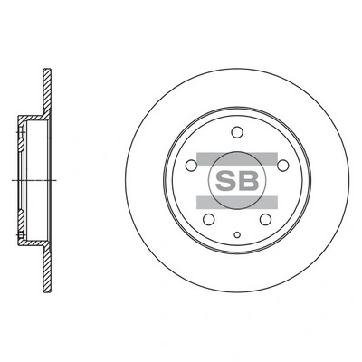 Hi-Q féktárcsa - SD4422 - TothCarparts