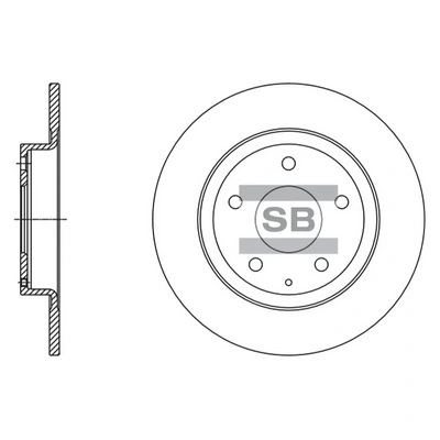 Hi-Q féktárcsa - SD4423 - TothCarparts