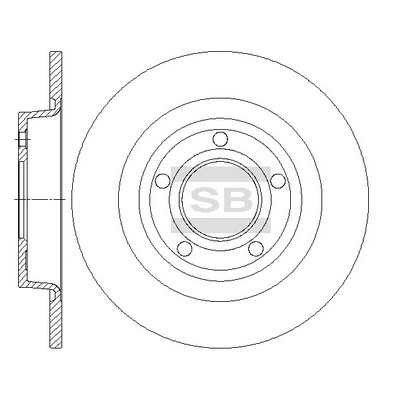 Hi-Q féktárcsa - SD4427 - TothCarparts