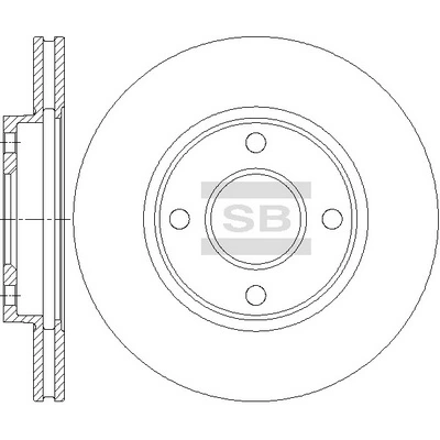 Hi-Q féktárcsa - SD4431 - TothCarparts