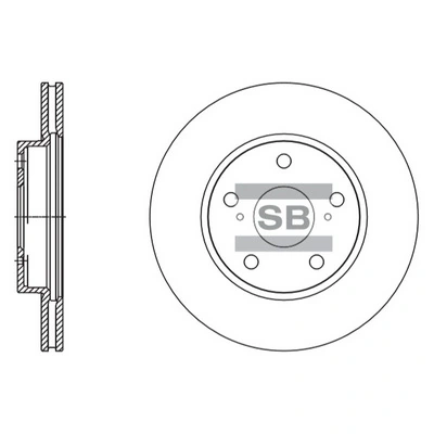 Hi-Q féktárcsa - SD4604 - TothCarparts