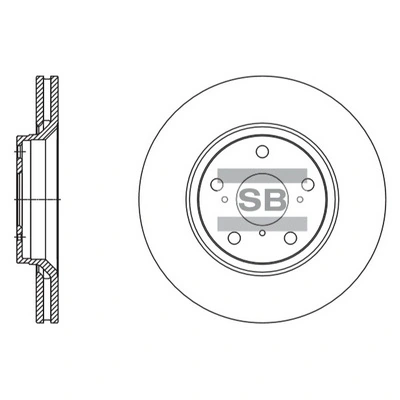 Hi-Q féktárcsa - SD4605 - TothCarparts