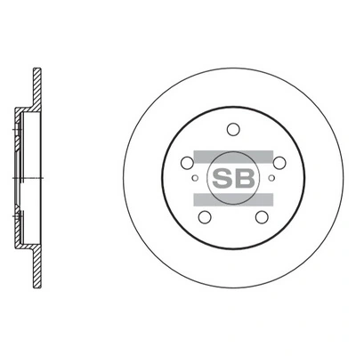 Hi-Q féktárcsa - SD4616 - TothCarparts