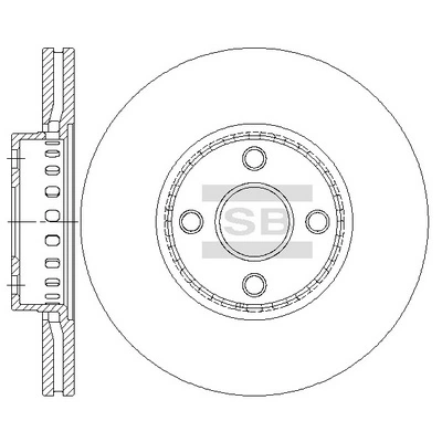 Hi-Q féktárcsa - SD4669 - TothCarparts