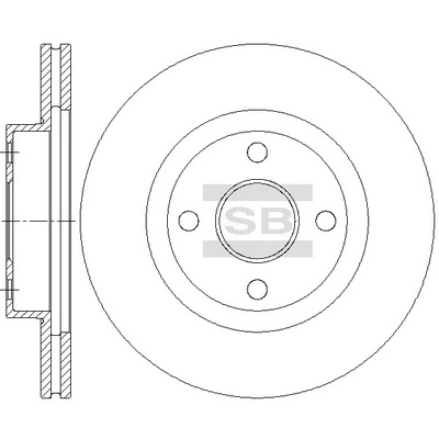Hi-Q féktárcsa - SD4671 - TothCarparts