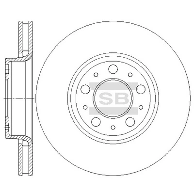 Hi-Q féktárcsa - SD4674 - TothCarparts