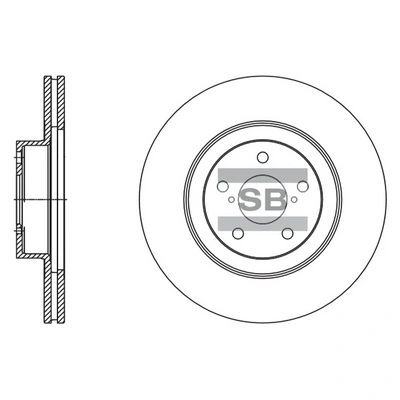 Hi-Q féktárcsa - SD4703 - TothCarparts