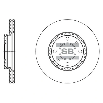 Hi-Q féktárcsa - SD4803 - TothCarparts