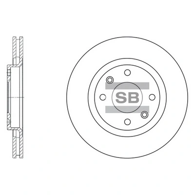 Hi-Q féktárcsa - SD5001 - TothCarparts