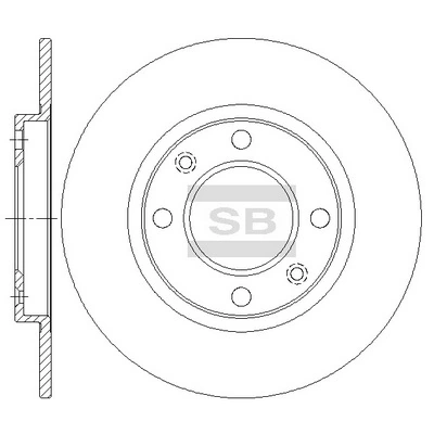 Hi-Q féktárcsa - SD5007 - TothCarparts