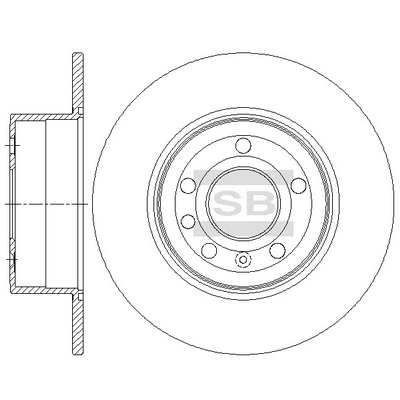 Hi-Q féktárcsa - SD5109 - TothCarparts