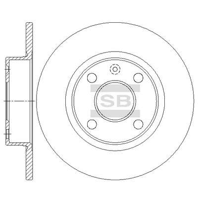 Hi-Q féktárcsa - SD5122 - TothCarparts