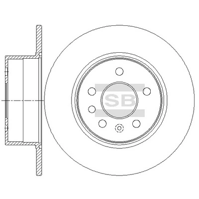 Hi-Q féktárcsa - SD5123 - TothCarparts