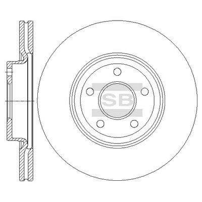 Hi-Q féktárcsa - SD5313 - TothCarparts