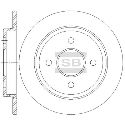Hi-Q féktárcsa - SD5338 - TothCarparts