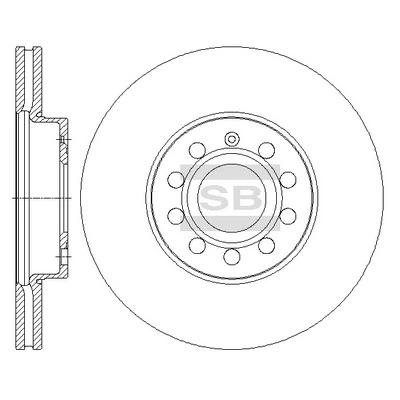 Hi-Q féktárcsa - SD5405 - TothCarparts