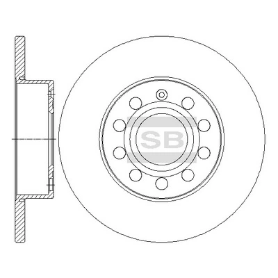 Hi-Q féktárcsa - SD5407 - TothCarparts