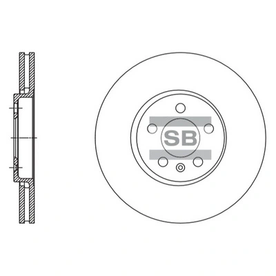 Hi-Q féktárcsa - SD5408 - TothCarparts