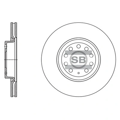 Hi-Q féktárcsa - SD5409 - TothCarparts