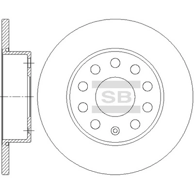 Hi-Q féktárcsa - SD5412 - TothCarparts