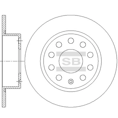 Hi-Q féktárcsa - SD5413 - TothCarparts