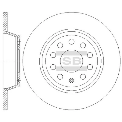 Hi-Q féktárcsa - SD5414 - TothCarparts