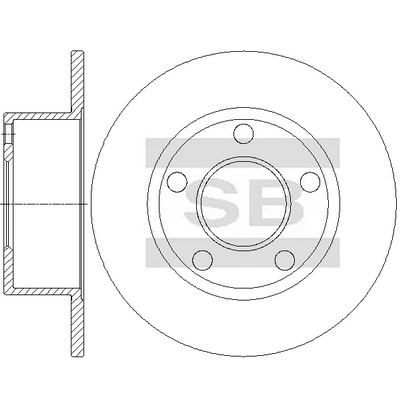 Hi-Q féktárcsa - SD5442 - TothCarparts