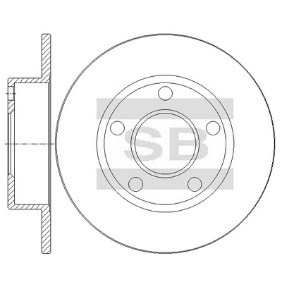 Hi-Q féktárcsa - SD5446 - TothCarparts