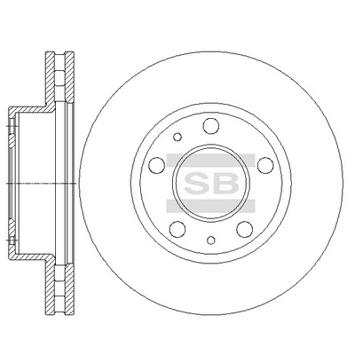 Hi-Q féktárcsa - SD5507 - TothCarparts