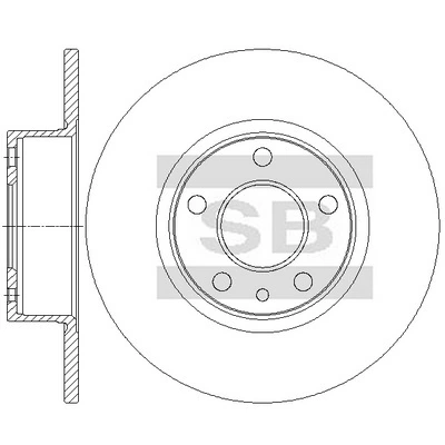 Hi-Q féktárcsa - SD5539 - TothCarparts