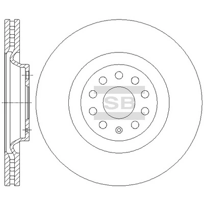 Hi-Q féktárcsa - SD5701 - TothCarparts