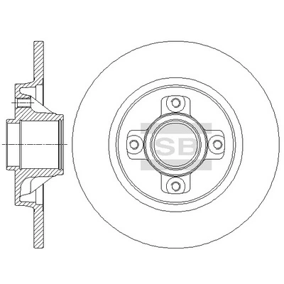 Hi-Q féktárcsa - SD6001 - TothCarparts