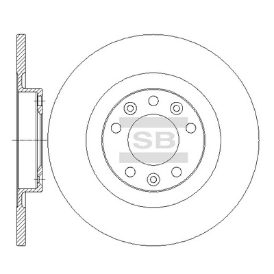 Hi-Q féktárcsa - SD6005 - TothCarparts