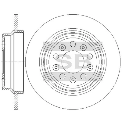 Hi-Q féktárcsa - SD6104 - TothCarparts