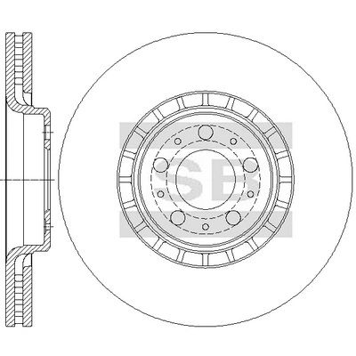 Hi-Q féktárcsa - SD6106 - TothCarparts