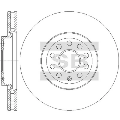 Hi-Q féktárcsa - SD7004 - TothCarparts