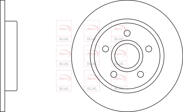 APEC féktárcsa - SDK6705 - TothCarparts