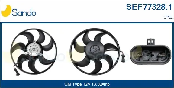 SANDO ventilátor, motorhűtés - SEF77328.1 - TothCarparts
