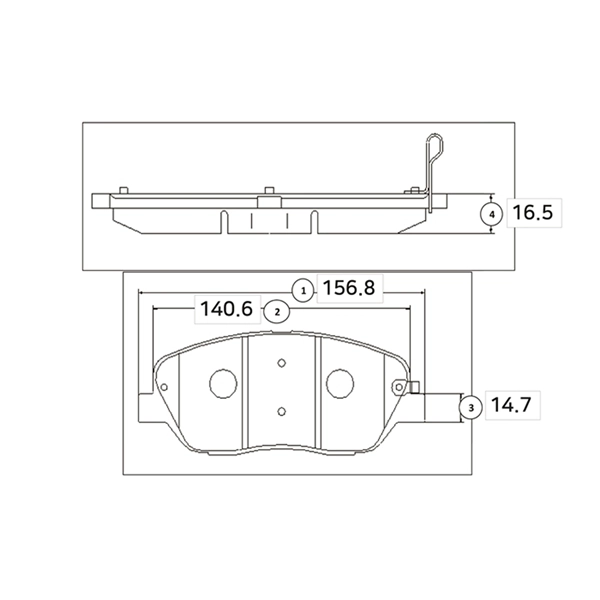 CTR fékbetétkészlet, tárcsafék - GK0549 - TothCarparts
