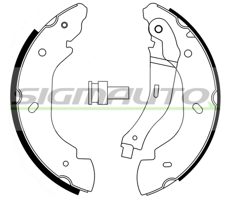 SIGMAUTO fékpofakészlet - SFA240 - TothCarparts